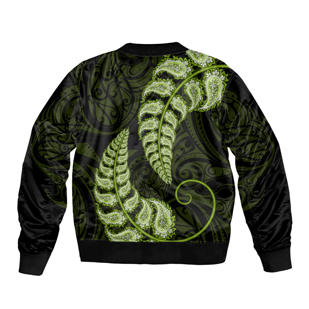 green-new-zealand-paisley-silver-fern-bomber-jacket-aotearoa-maori