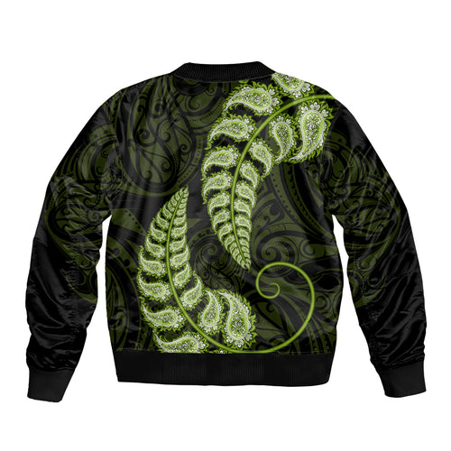 green-new-zealand-paisley-silver-fern-bomber-jacket-aotearoa-maori