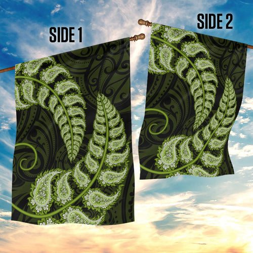 green-new-zealand-paisley-silver-fern-garden-flag-aotearoa-maori