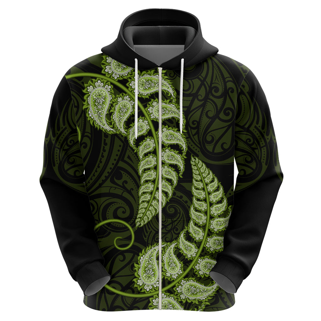 green-new-zealand-paisley-silver-fern-hoodie-aotearoa-maori