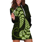 green-new-zealand-paisley-silver-fern-hoodie-dress-aotearoa-maori