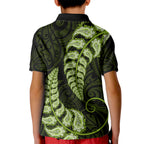 green-new-zealand-paisley-silver-fern-kid-polo-shirt-aotearoa-maori