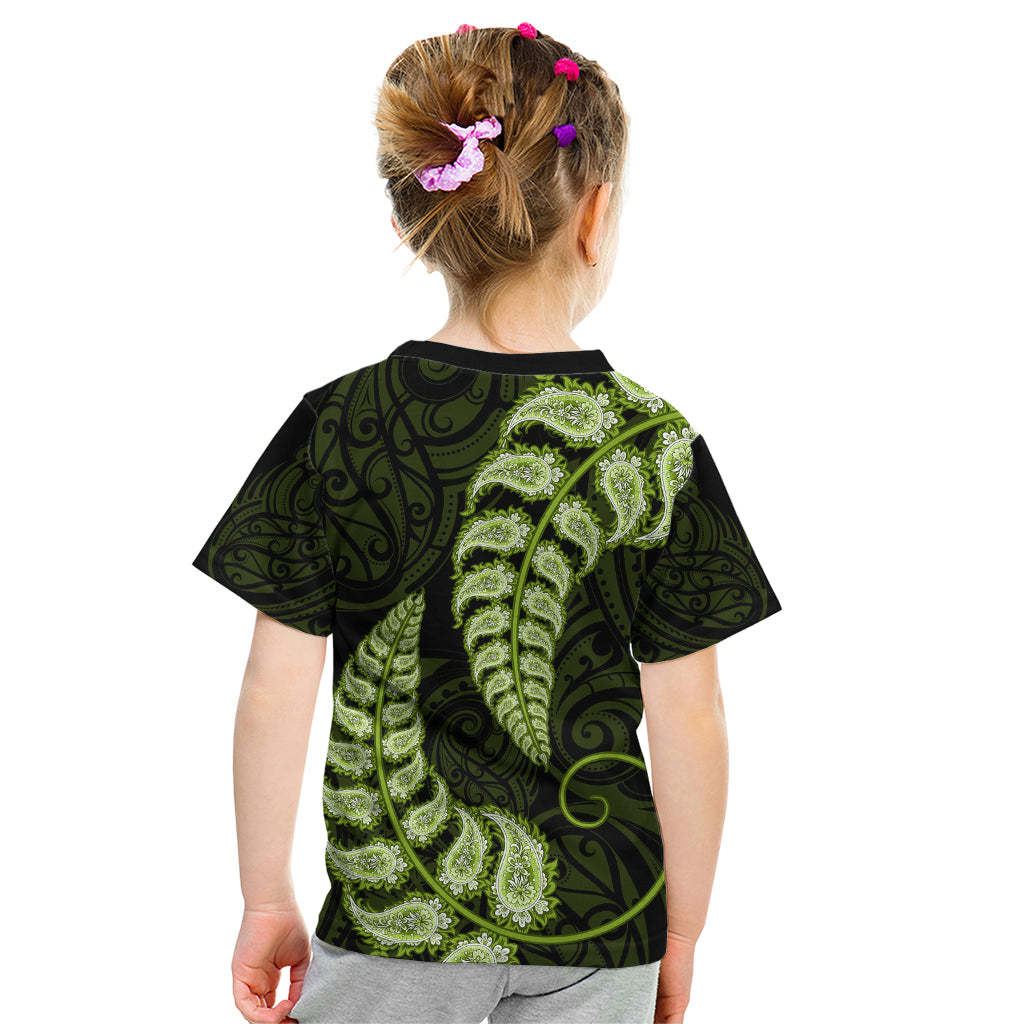 green-new-zealand-paisley-silver-fern-kid-t-shirt-aotearoa-maori