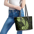 green-new-zealand-paisley-silver-fern-leather-tote-bag-aotearoa-maori