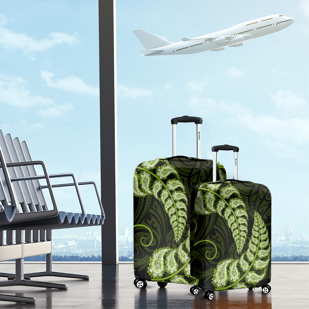 green-new-zealand-paisley-silver-fern-luggage-cover-aotearoa-maori