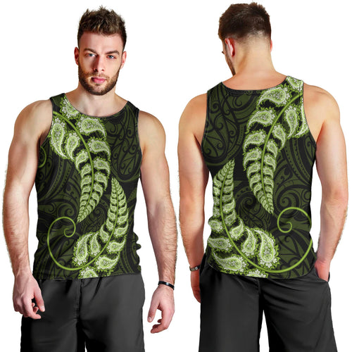green-new-zealand-paisley-silver-fern-men-tank-top-aotearoa-maori