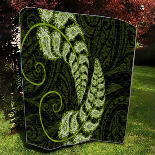 green-new-zealand-paisley-silver-fern-quilt-aotearoa-maori