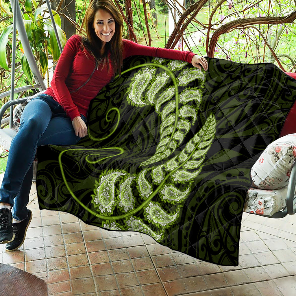 green-new-zealand-paisley-silver-fern-quilt-aotearoa-maori