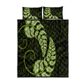green-new-zealand-paisley-silver-fern-quilt-bed-set-aotearoa-maori