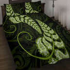 green-new-zealand-paisley-silver-fern-quilt-bed-set-aotearoa-maori