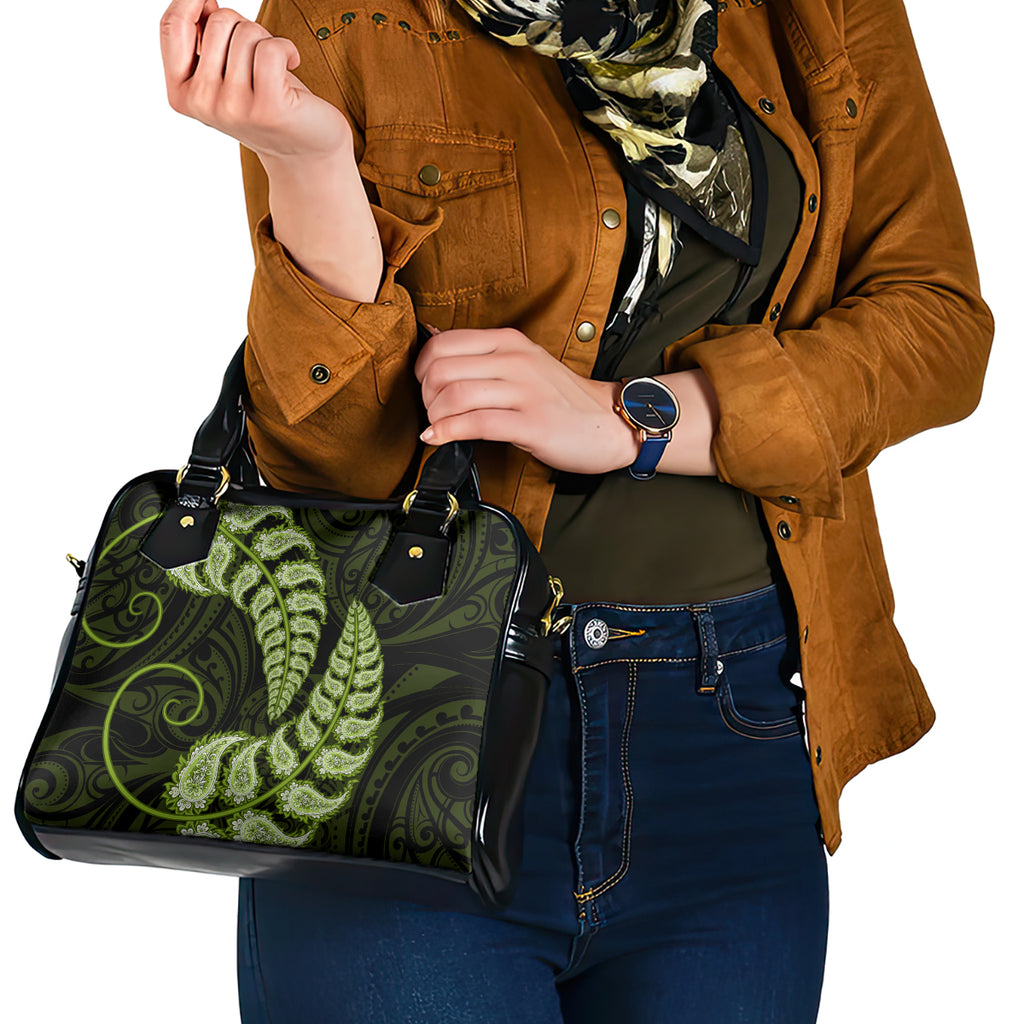 green-new-zealand-paisley-silver-fern-shoulder-handbag-aotearoa-maori