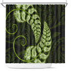green-new-zealand-paisley-silver-fern-shower-curtain-aotearoa-maori