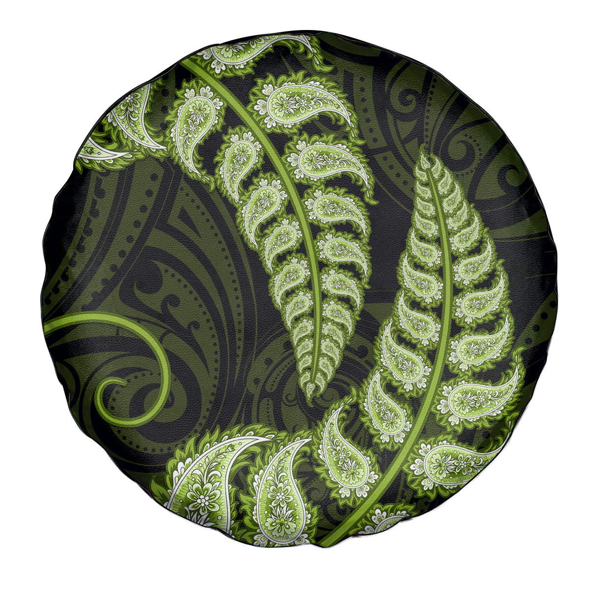 green-new-zealand-paisley-silver-fern-spare-tire-cover-aotearoa-maori