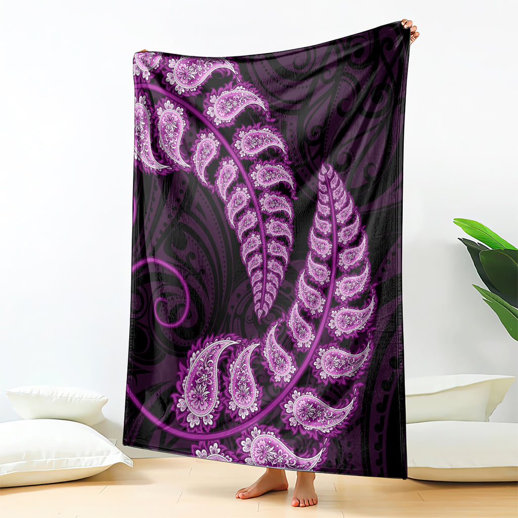 purple-new-zealand-paisley-silver-fern-blanket-aotearoa-maori