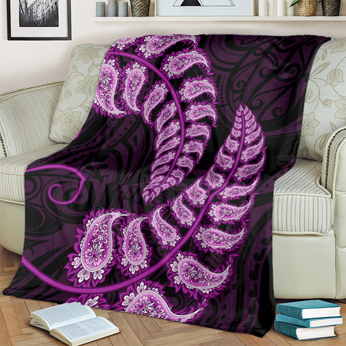 purple-new-zealand-paisley-silver-fern-blanket-aotearoa-maori