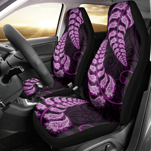 purple-new-zealand-paisley-silver-fern-car-seat-cover-aotearoa-maori
