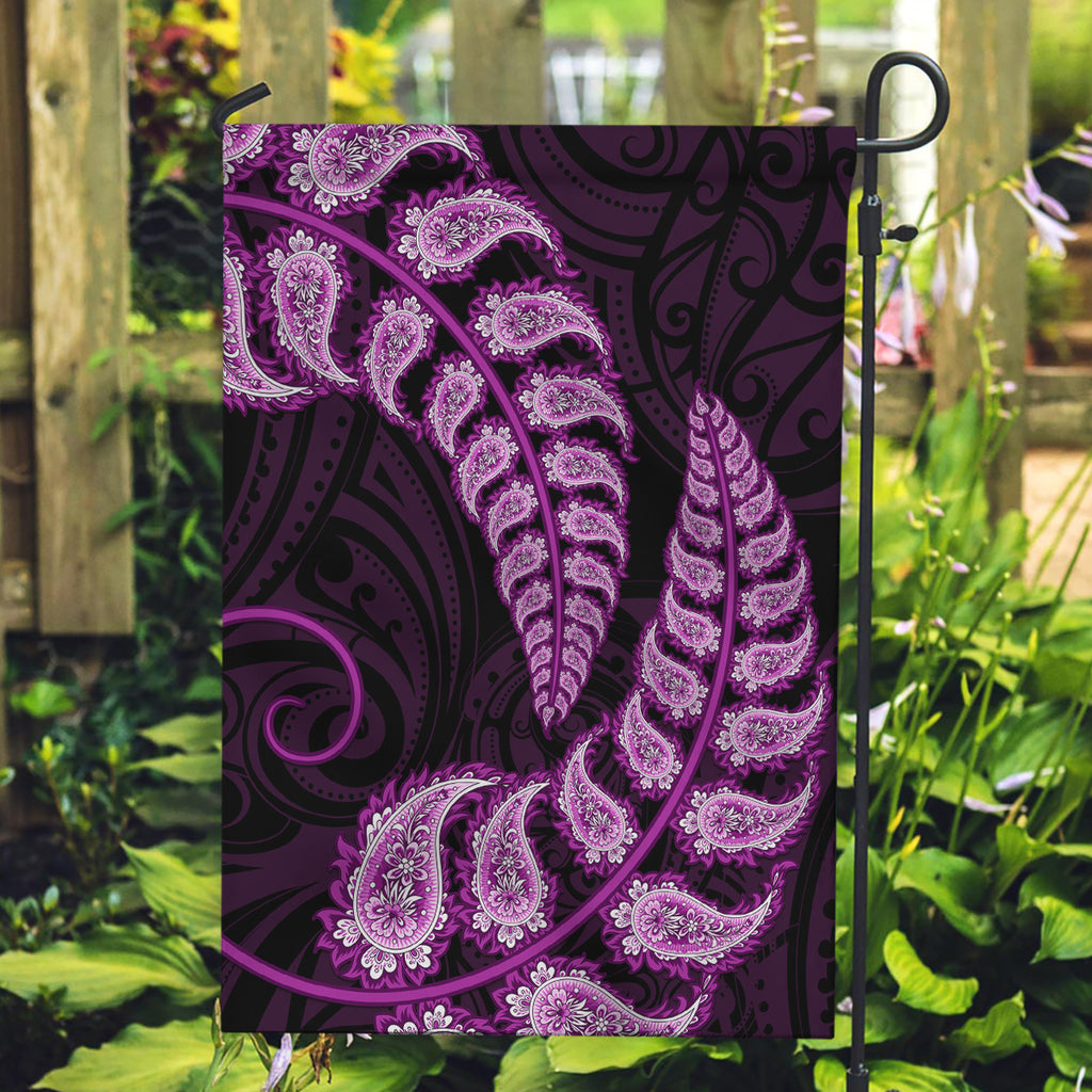 purple-new-zealand-paisley-silver-fern-garden-flag-aotearoa-maori