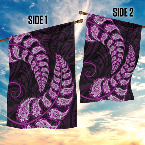 purple-new-zealand-paisley-silver-fern-garden-flag-aotearoa-maori