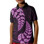 purple-new-zealand-paisley-silver-fern-kid-polo-shirt-aotearoa-maori