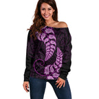 purple-new-zealand-paisley-silver-fern-off-shoulder-sweater-aotearoa-maori