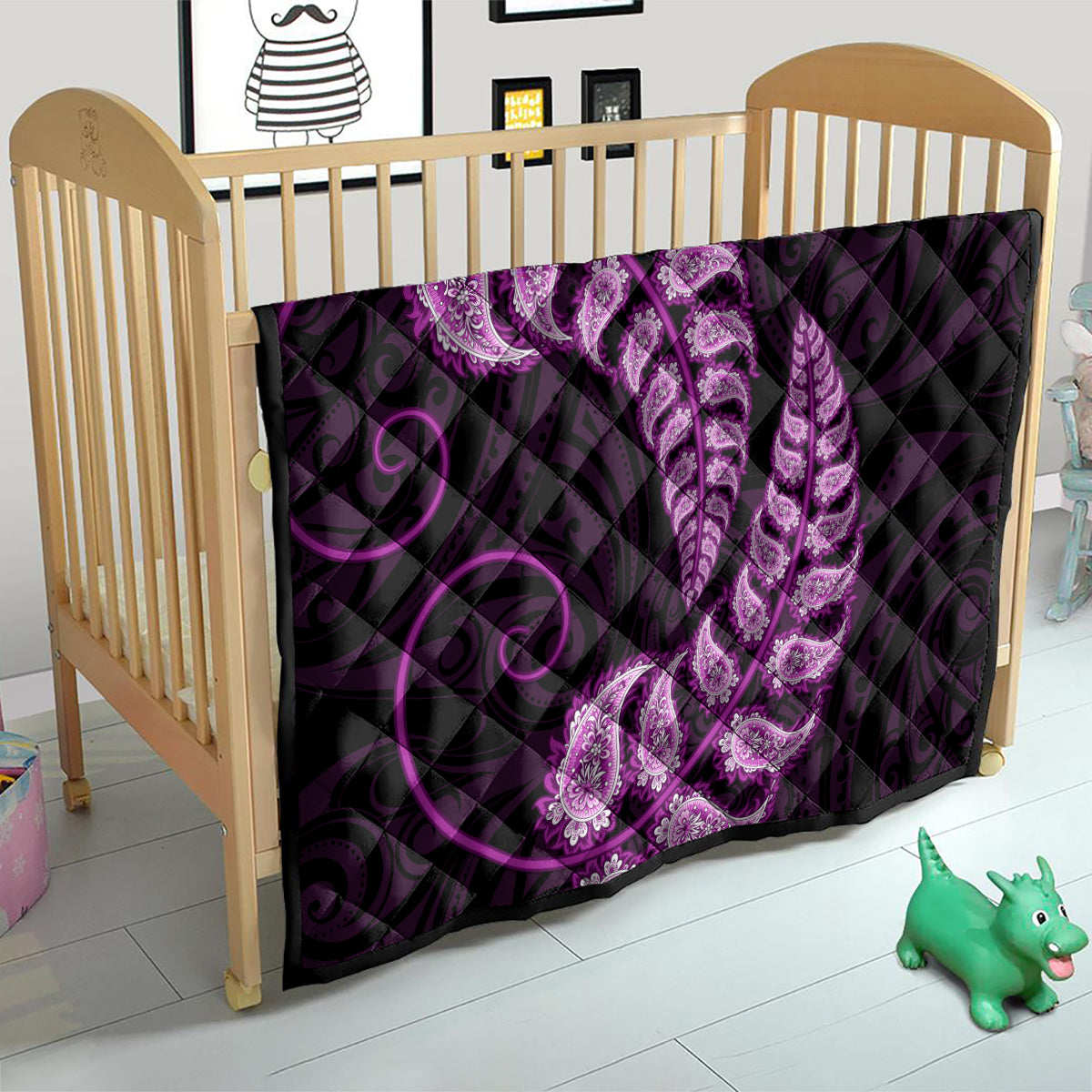 purple-new-zealand-paisley-silver-fern-quilt-aotearoa-maori