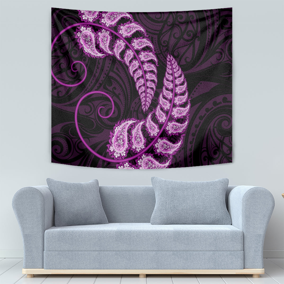 purple-new-zealand-paisley-silver-fern-tapestry-aotearoa-maori