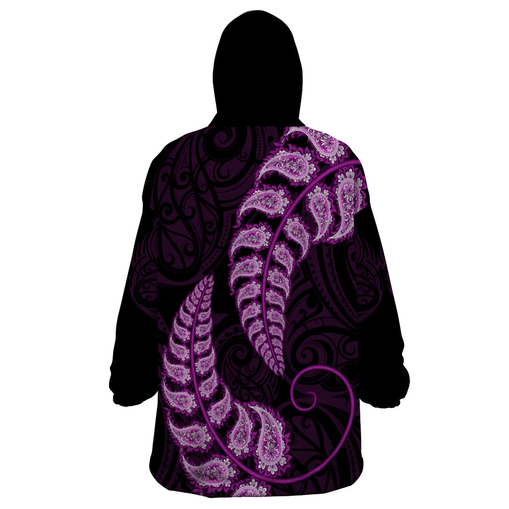 purple-new-zealand-paisley-silver-fern-wearable-blanket-hoodie-aotearoa-maori