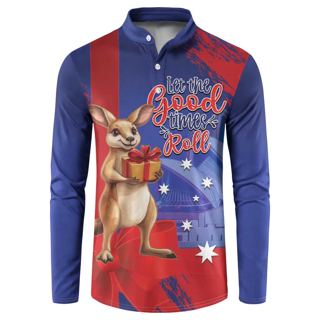 Happy Boxing Day Australia Button Sweatshirt Let The Good Time Roll!