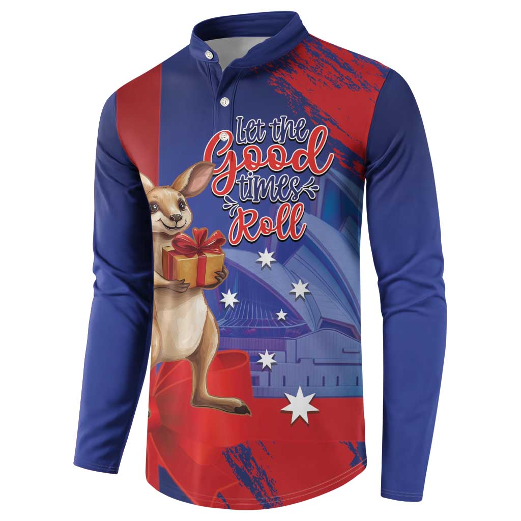Happy Boxing Day Australia Button Sweatshirt Let The Good Time Roll!
