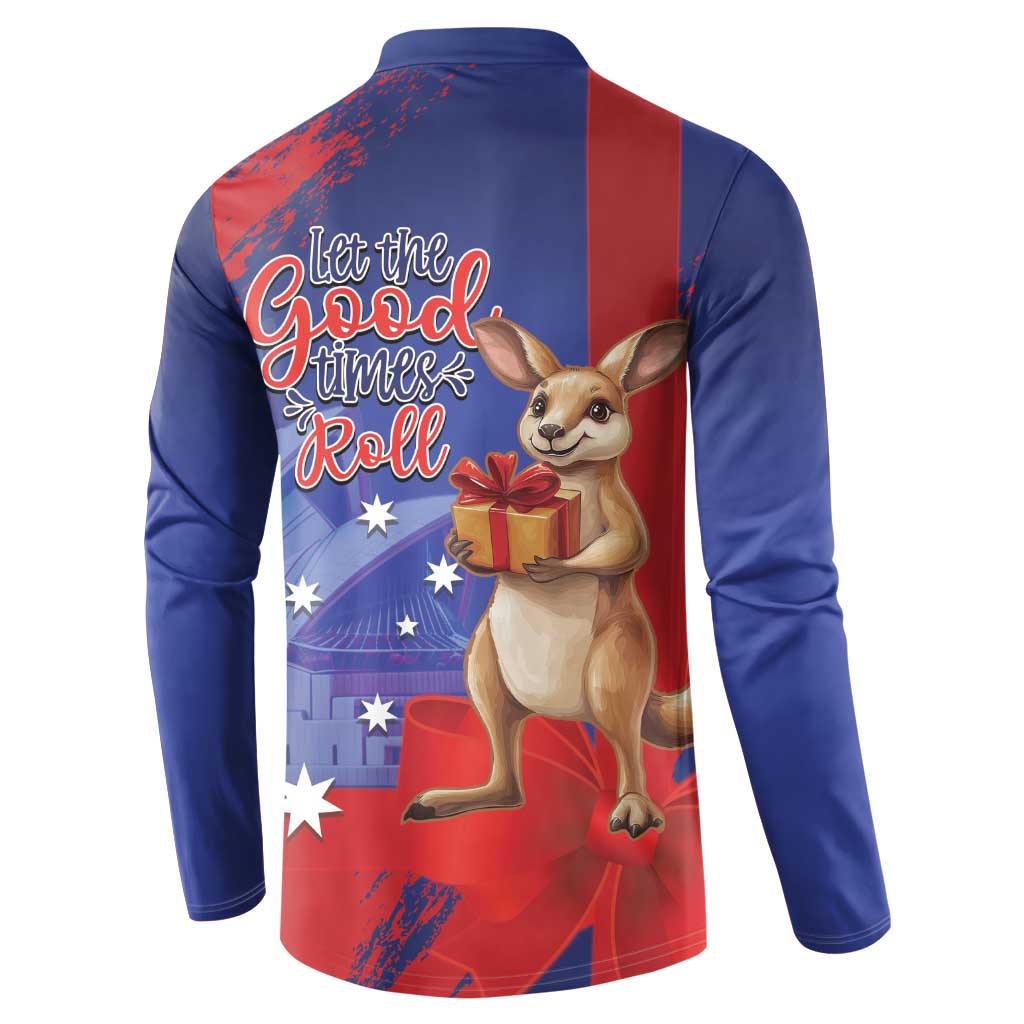 Happy Boxing Day Australia Button Sweatshirt Let The Good Time Roll!