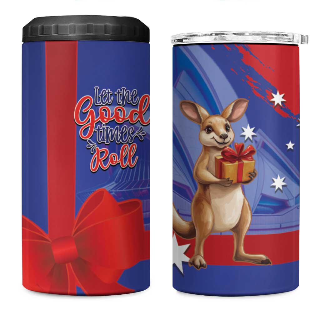 Happy Boxing Day Australia 4 in 1 Can Cooler Tumbler Let The Good Time Roll!