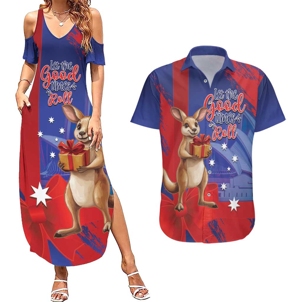 Happy Boxing Day Australia Couples Matching Summer Maxi Dress and Hawaiian Shirt Let The Good Time Roll!