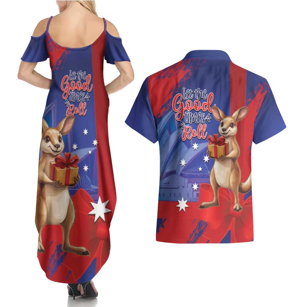 Happy Boxing Day Australia Couples Matching Summer Maxi Dress and Hawaiian Shirt Let The Good Time Roll!
