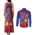Happy Boxing Day Australia Couples Matching Tank Maxi Dress and Long Sleeve Button Shirt Let The Good Time Roll!