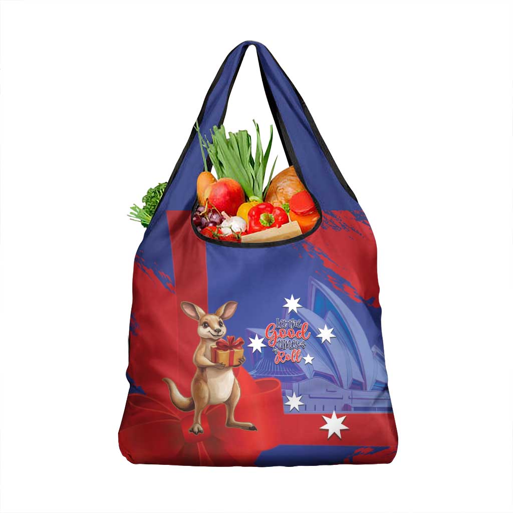 Happy Boxing Day Australia Grocery Bag Let The Good Time Roll!