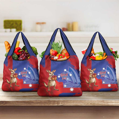 Happy Boxing Day Australia Grocery Bag Let The Good Time Roll!