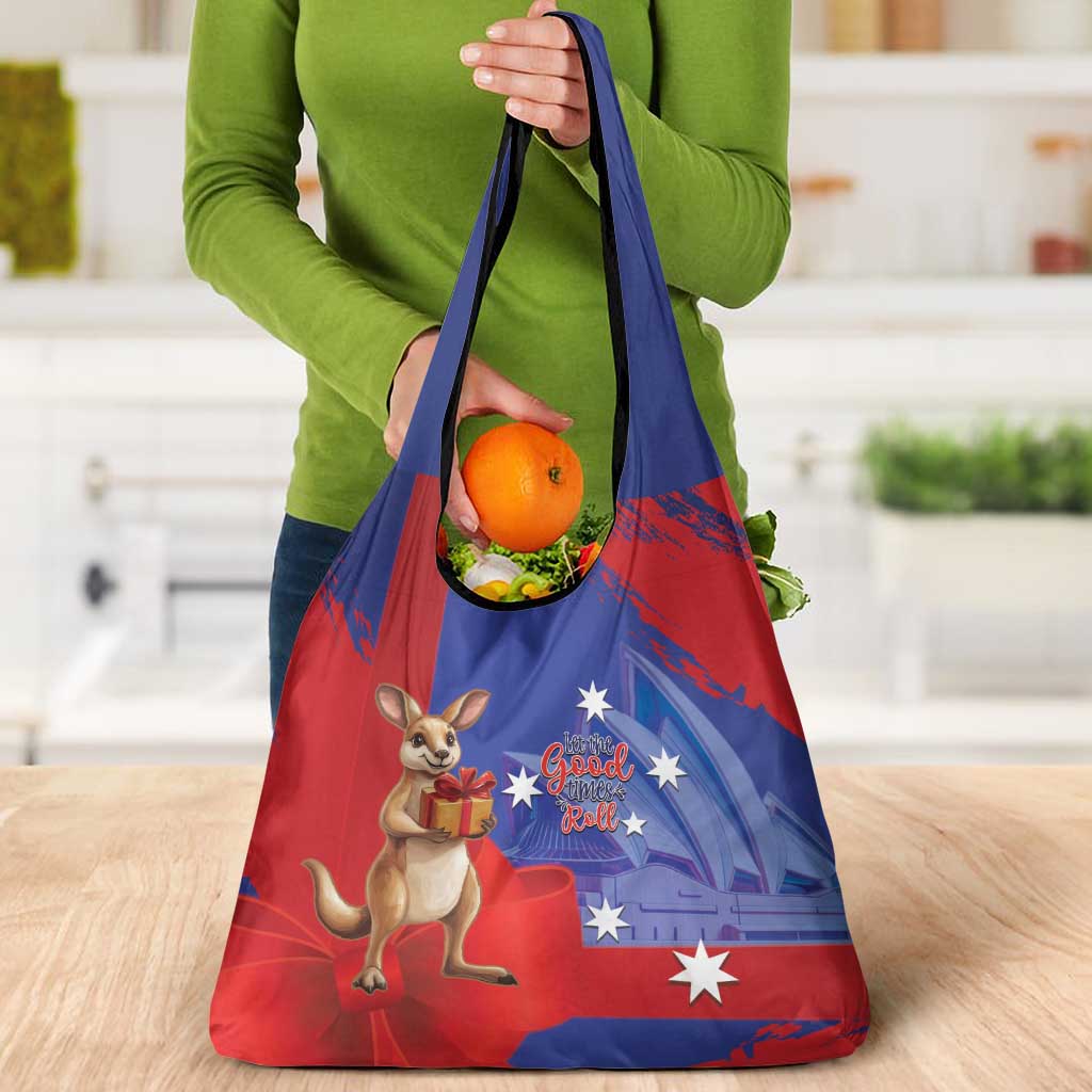 Happy Boxing Day Australia Grocery Bag Let The Good Time Roll!