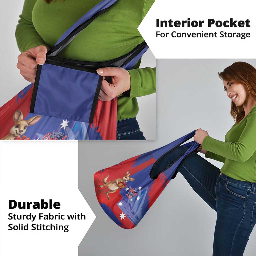 Happy Boxing Day Australia Grocery Bag Let The Good Time Roll!