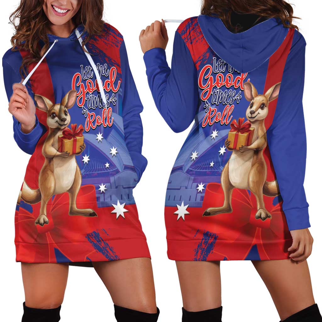 Happy Boxing Day Australia Hoodie Dress Let The Good Time Roll!