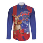 Happy Boxing Day Australia Long Sleeve Button Shirt Let The Good Time Roll!
