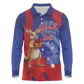 Happy Boxing Day Australia Long Sleeve Polo Shirt Let The Good Time Roll!