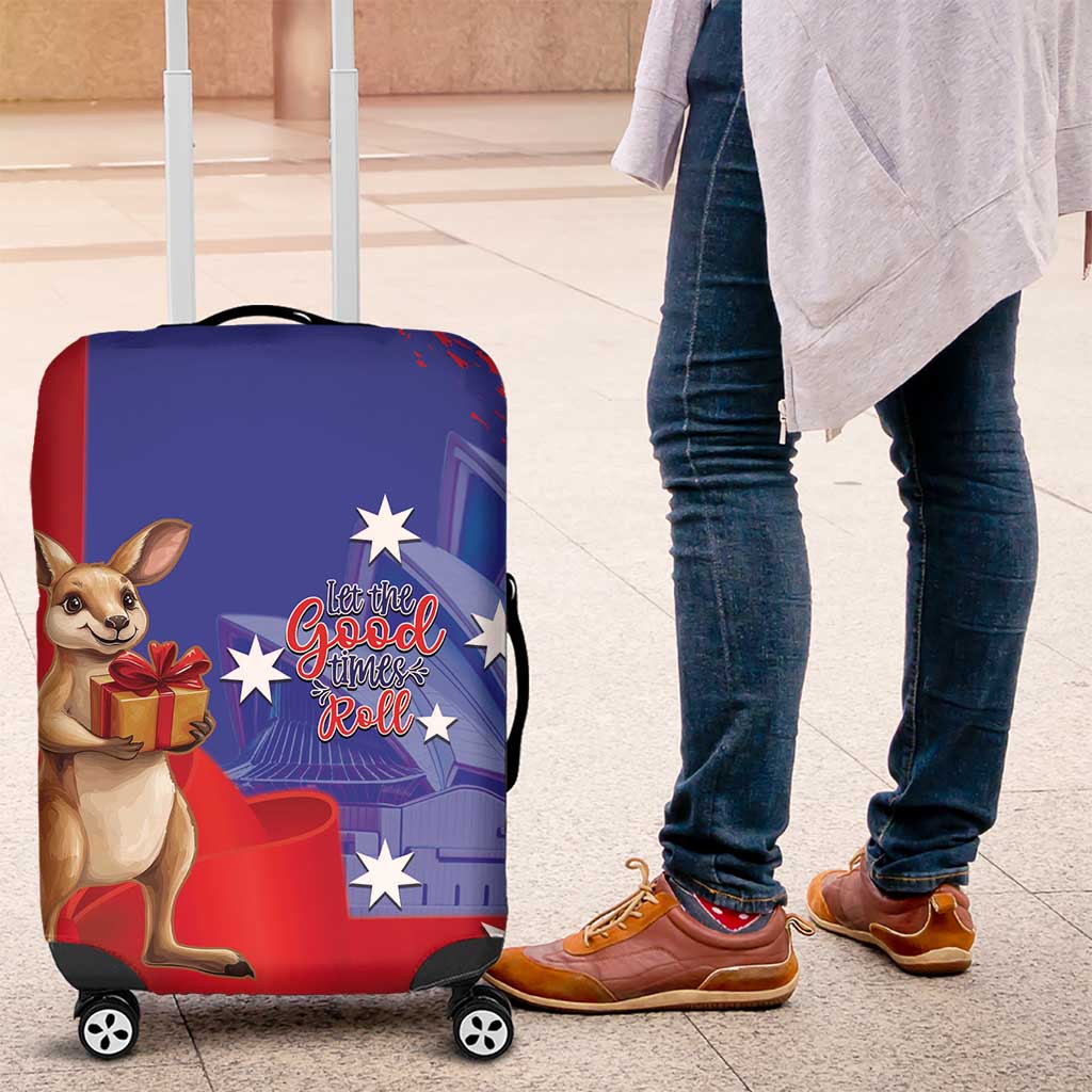 Happy Boxing Day Australia Luggage Cover Let The Good Time Roll!