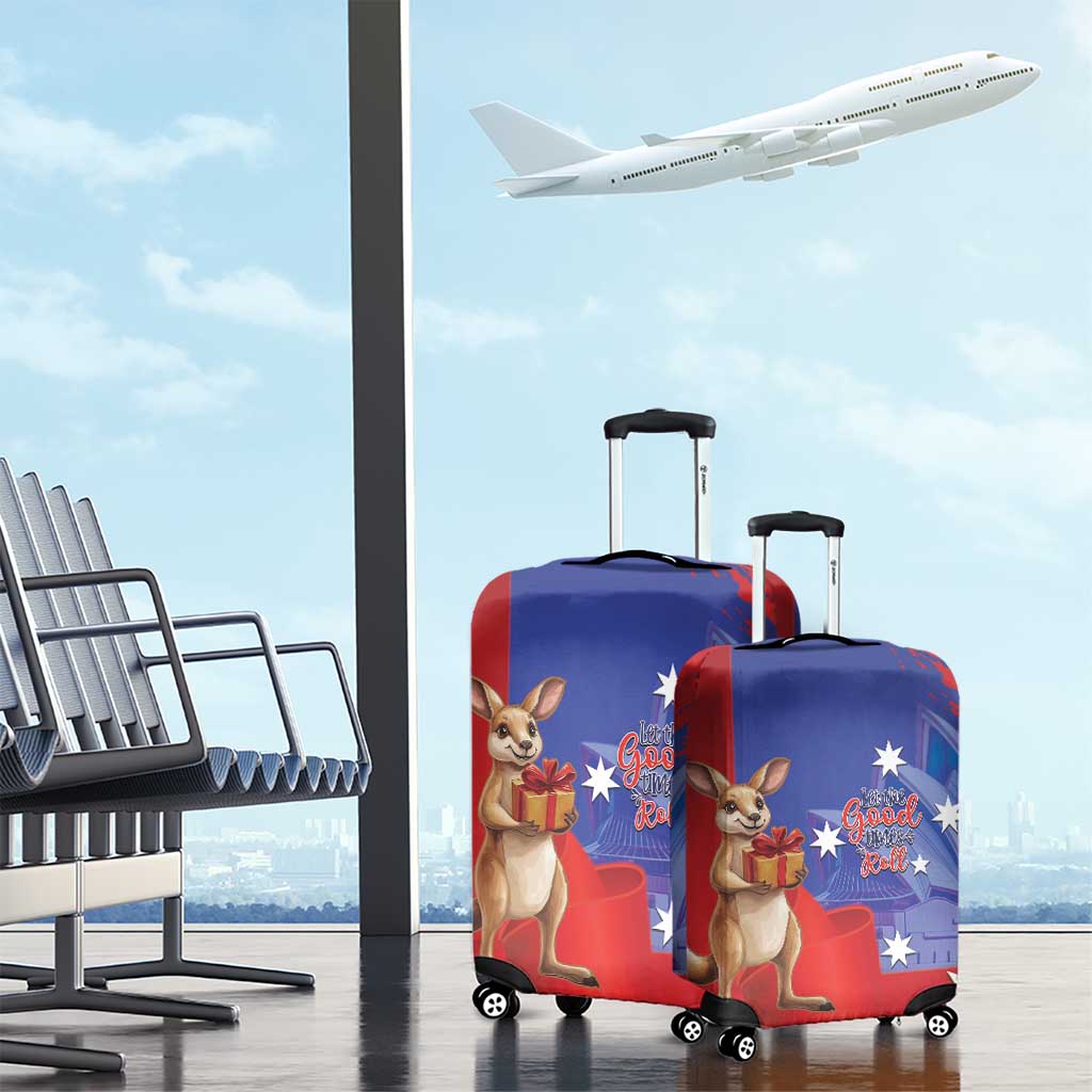 Happy Boxing Day Australia Luggage Cover Let The Good Time Roll!