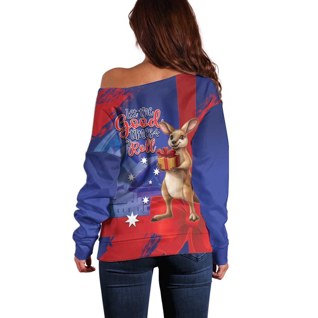 Happy Boxing Day Australia Off Shoulder Sweater Let The Good Time Roll!