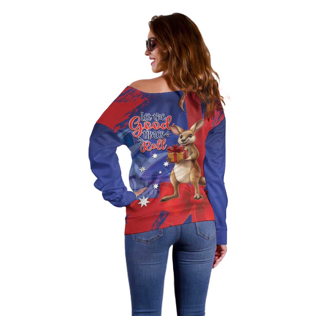 Happy Boxing Day Australia Off Shoulder Sweater Let The Good Time Roll!