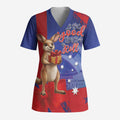Happy Boxing Day Australia Scrub Top Let The Good Time Roll! - Aussie Hoodie