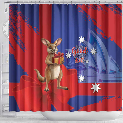 Happy Boxing Day Australia Shower Curtain Let The Good Time Roll!