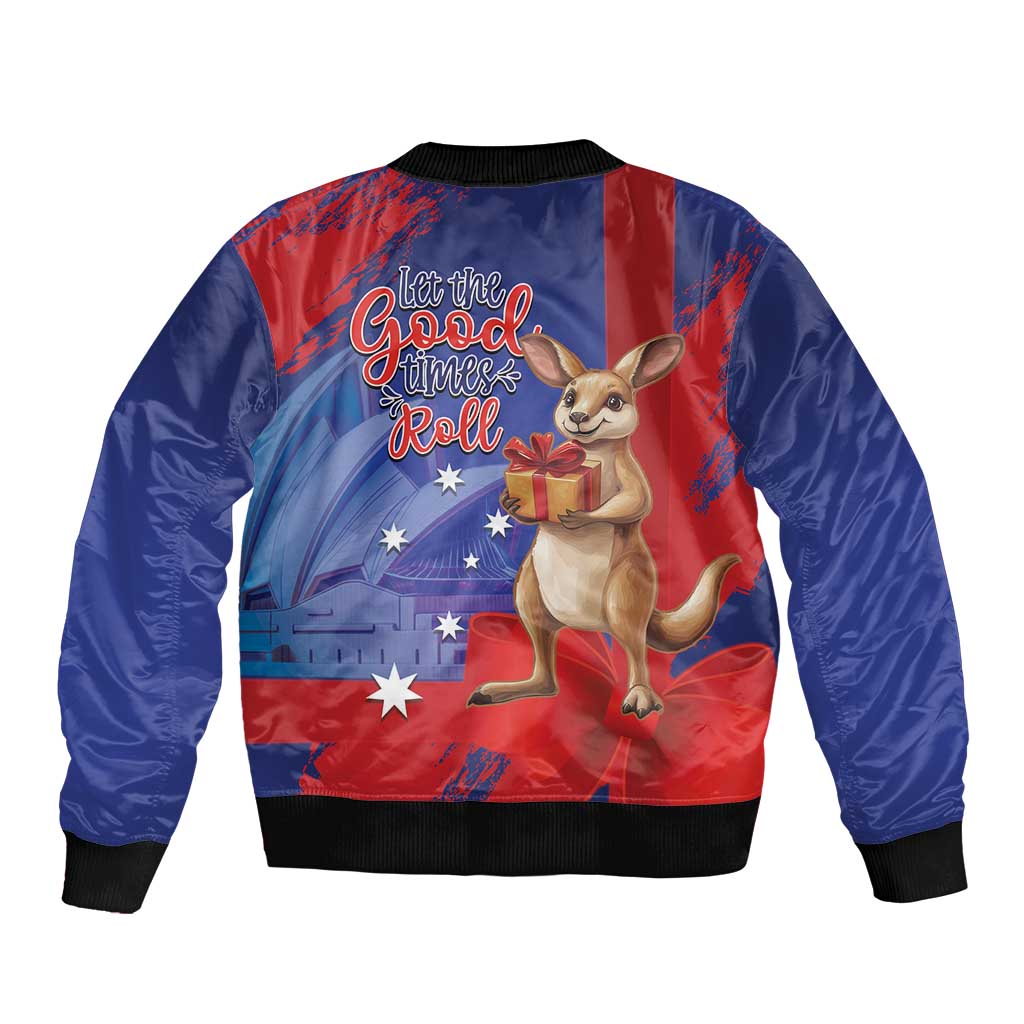 Happy Boxing Day Australia Sleeve Zip Bomber Jacket Let The Good Time Roll!