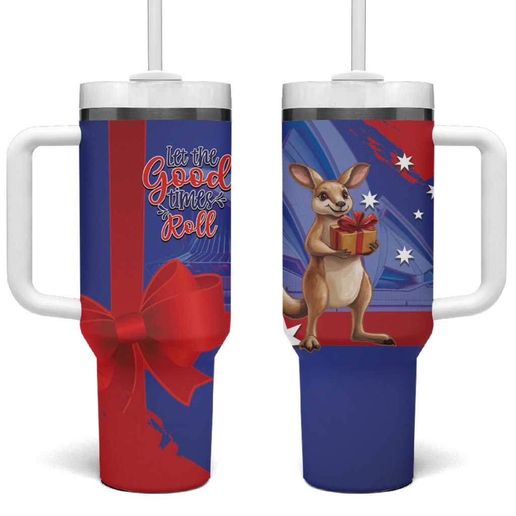 Happy Boxing Day Australia Tumbler With Handle Let The Good Time Roll!