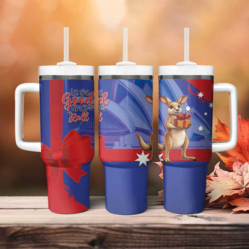 Happy Boxing Day Australia Tumbler With Handle Let The Good Time Roll!